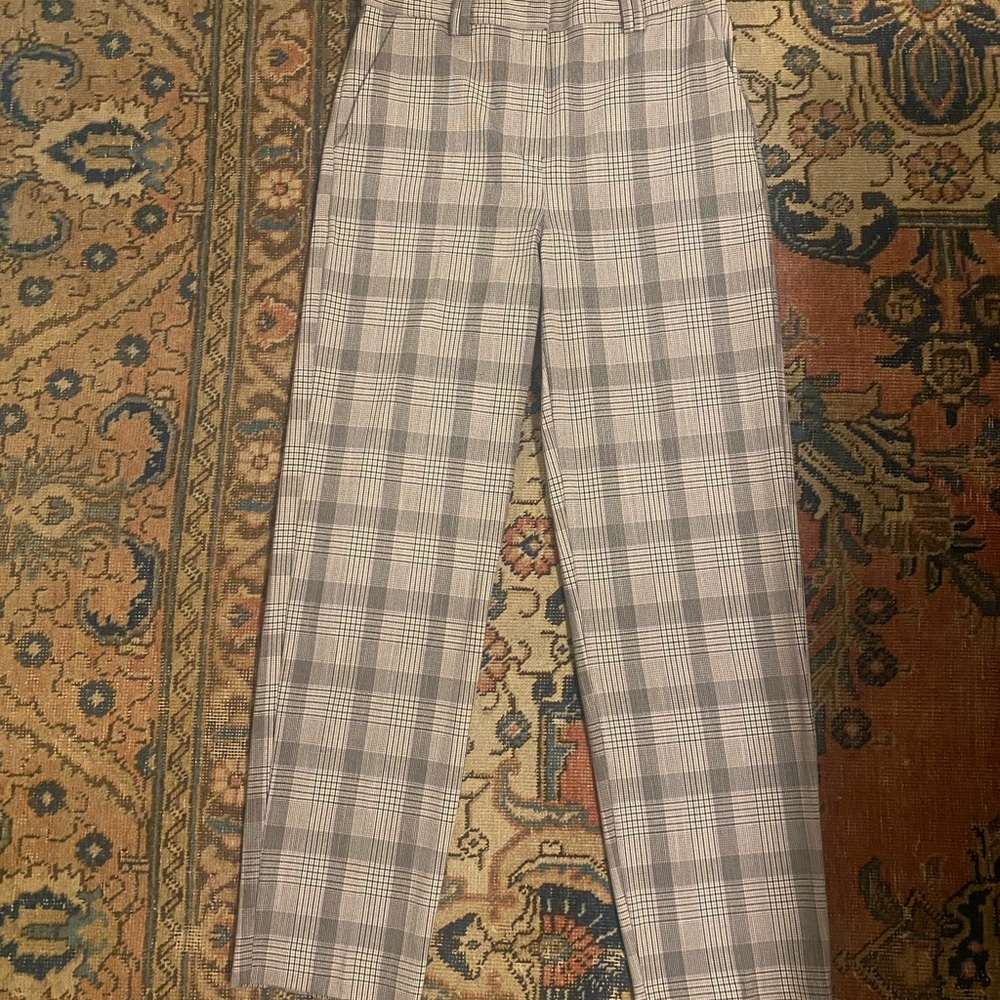 Marks & Spencer plaid straight legs pants EU36